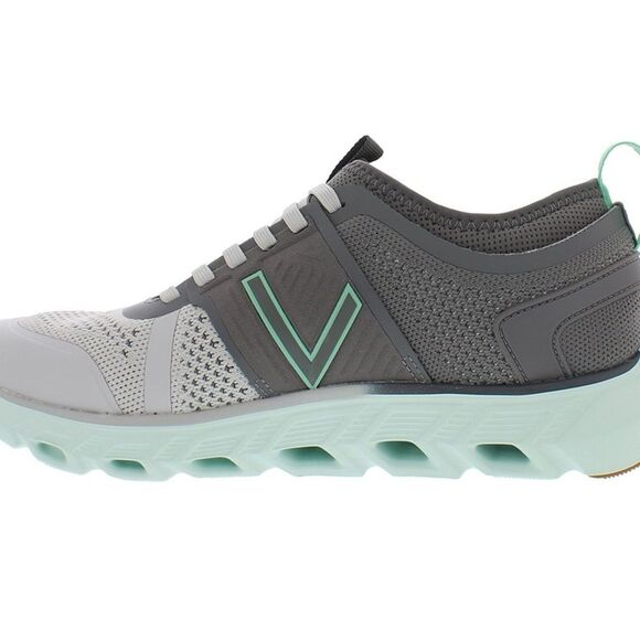 Like New Vionic Captivate Gray and Light Teal Sneakers - Picture 1 of 9